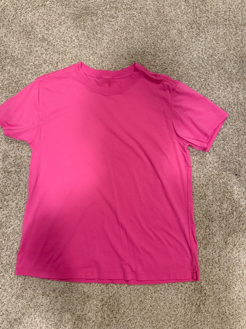 Lululemon women’s all yours cotton tshirt size 4 sonic pink